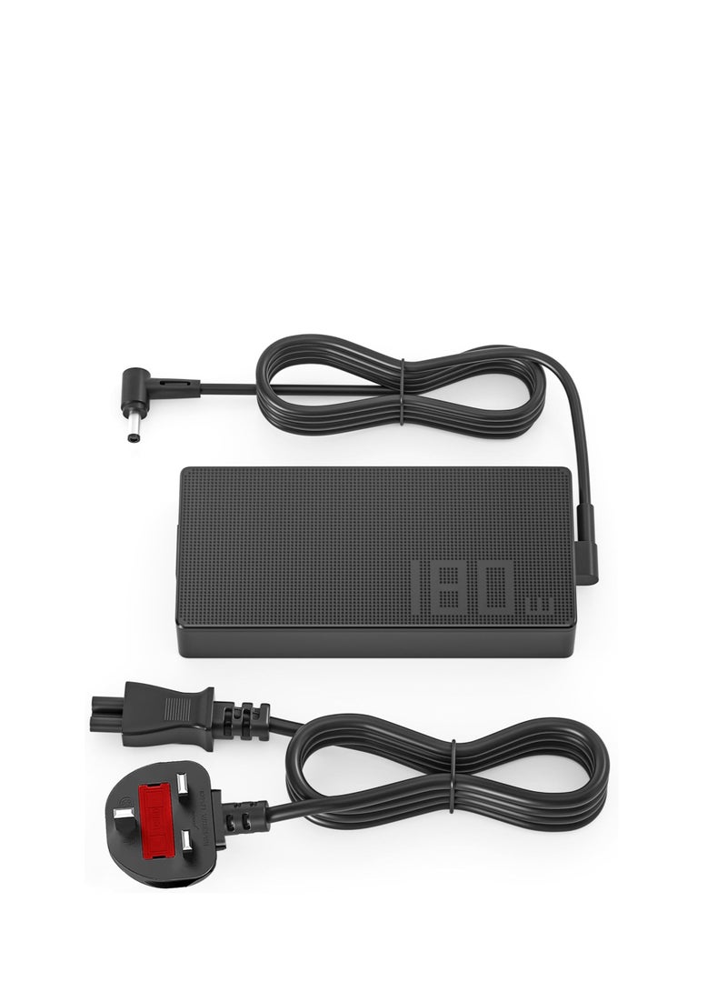 Terabyte شاحن بديل 180 واط 20 فولت 9 أمبير لأجهزة Asus ROG Zephyrus G14 G15 GA502 GA502DU GA502D GA401 GA401I، متوافق مع شاحن ASUS TUF Gaming F15 F17 FX505D FX505G FX705D 705DU FX705 مزود الطاقة - Image 1