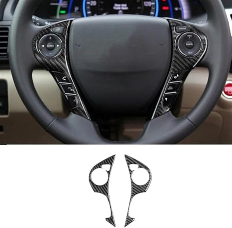 Wivplex Carbon Fiber Steering Wheel Button Cover for Accord 2013-2017 - Image 3