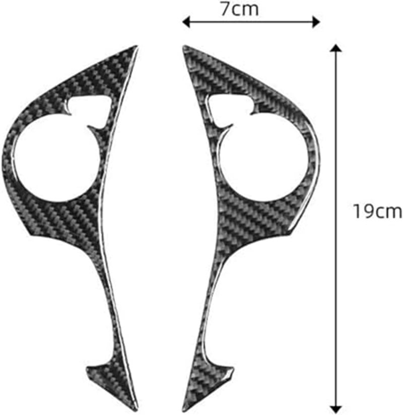 Wivplex Carbon Fiber Steering Wheel Button Cover for Accord 2013-2017 - Image 2