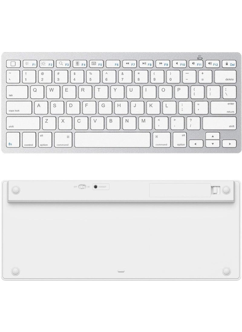 Captaintech - Ultra-Slim Bluetooth Keyboard Compatible with iPad 10.2-inch/ 9.7-inch iPad Air 10.5 iPad Pro 11/12.9 iPad Mini 5/4 iPhone and Other Bluetooth Enabled Devices - Image 1