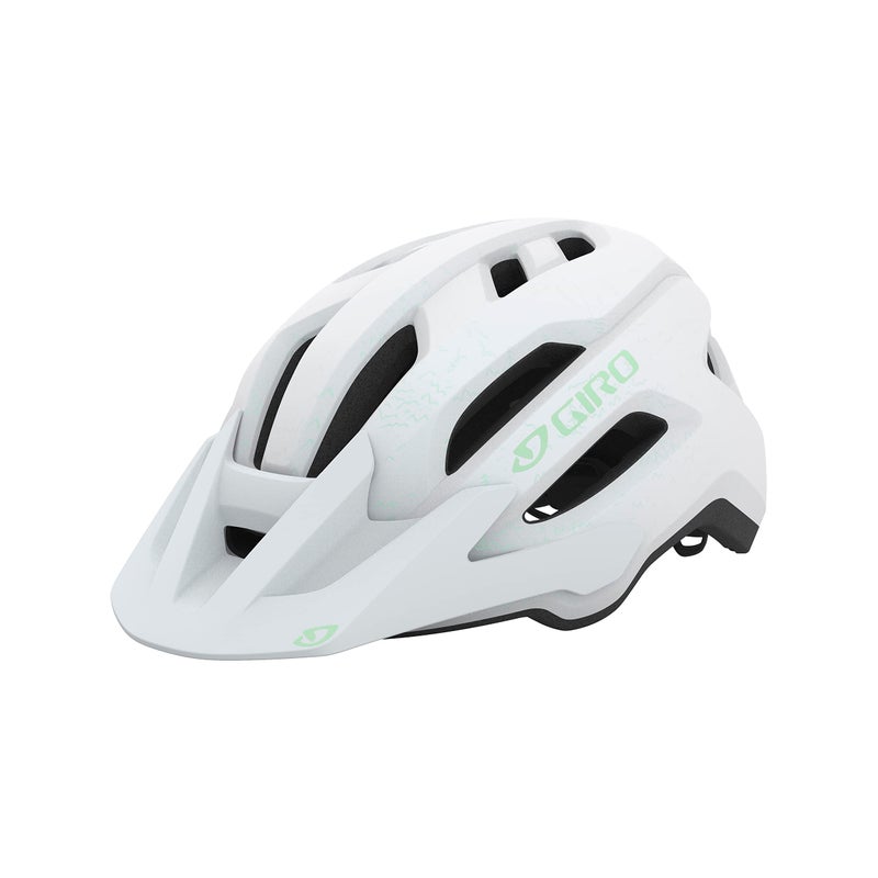 Giro Fixture II MIPS Mountain Bike Helmet for Men, Women, Kids, and Adults â€“ Matte White/Green Logo, Universal Women (50-57 cm) - Image 1