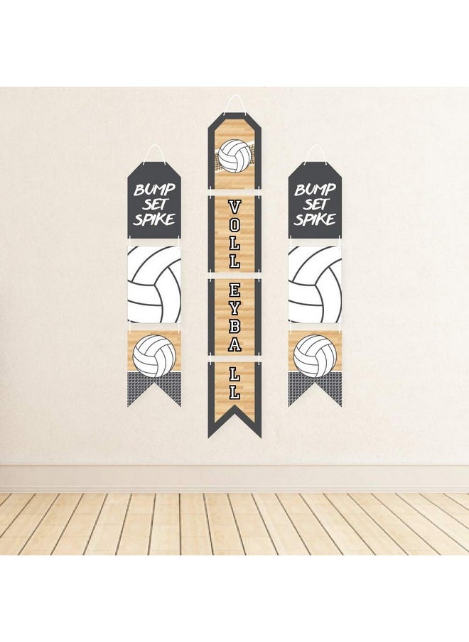 Big Dot of Happiness Big Dot of Happiness Bump, Set, Spike - Volleyball - Hanging Vertical Paper Door Banners - Baby Shower or Birthday Party Wall Decoration Kit - Indoor Door Decor  - Image 3