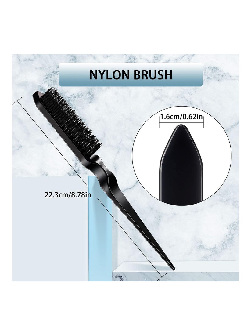 ECVV مجموعة أمشاط إكيو في في 3 قطع، فرشاة حواف ومشط، مشط شعيرات، مشط قوي، مناسب لمصففي الشعر المسافرين، للسيدات، والرضع، والأطفال (أسود) - Image 3