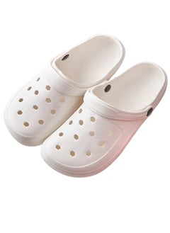TAPIT Unisex Garden Clogs for Men Women Classic Slippers Adult Water Shoes Quick Drying Sandals for Indoor Outdoor Beach Pool (White)  - Image 1