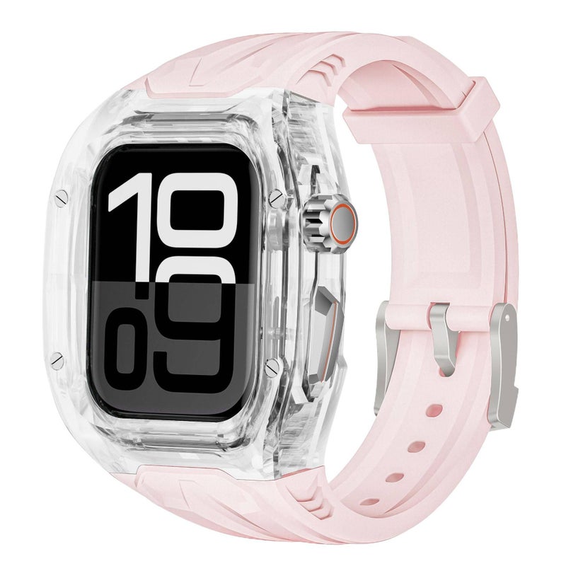 AD Orange Case With Band Set Smartwatch Band Compatible with Apple Watch with Adjustable Fit Replacement Strap for Daily Wear - Image 5