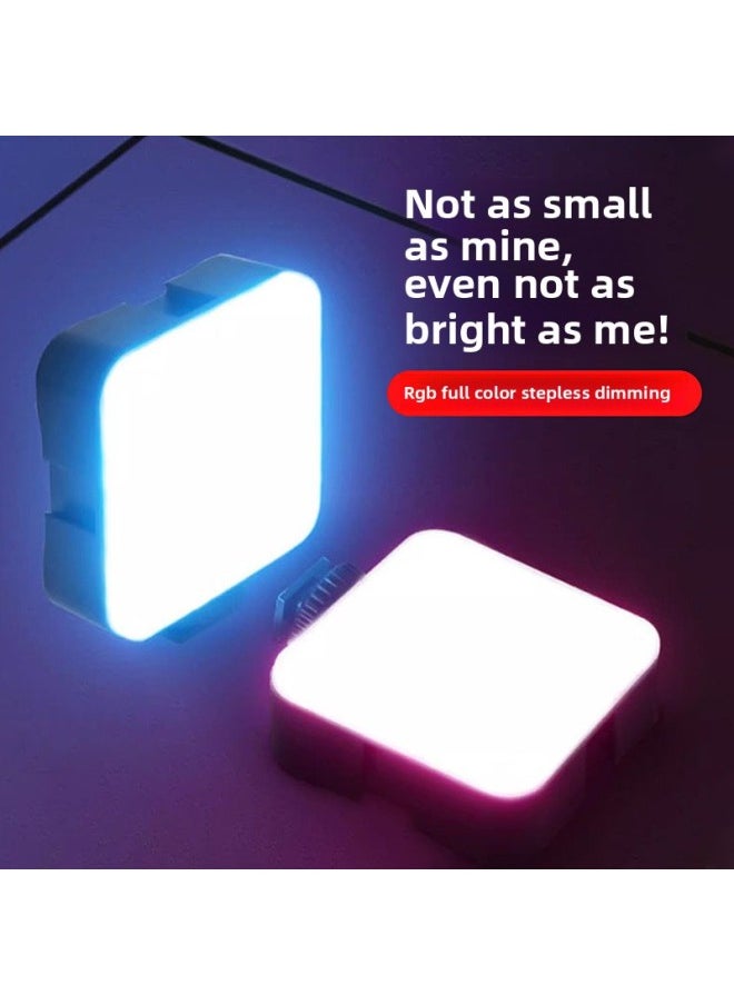 Qx-F18 Flap Pocket Pants Fill Light Mini Mobile Phone Portable Rgb Photo And Video Beauty Led Selfie Fill Light-Specification:Qx-f1 Monochrome Pocket Light