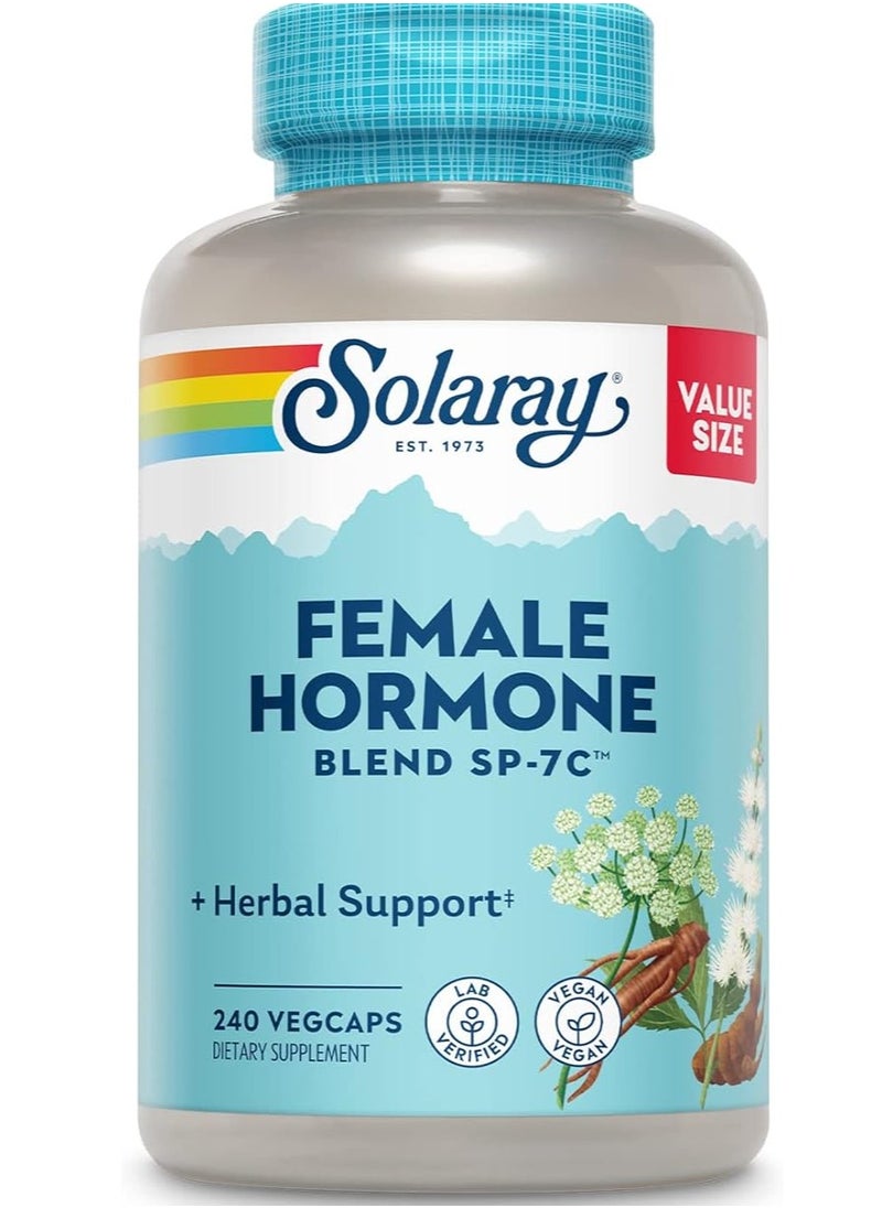 Solaray - Female Hormone Blend SP 7C Herbal Support 240 Caps - Image 1