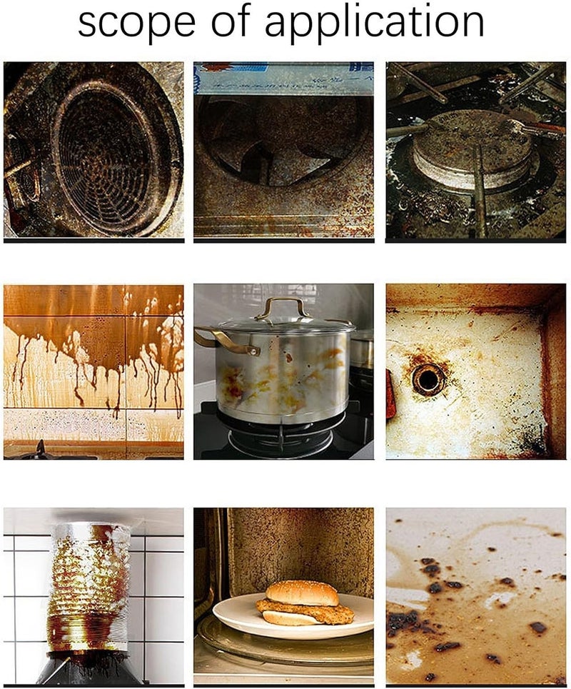 كلاراكو بخاخ رغوة سبلاش، 500 مل بخاخ رغوة سبلاش منظف متعدد الأغراض، أقراص بخاخ رغوة سبلاش وزجاجة بخاخ منظف الفرن، بخاخ منظف متعدد الأغراض، قوي وفعال في مكافحة بقع المطبخ (قطعة واحدة) - Image 5