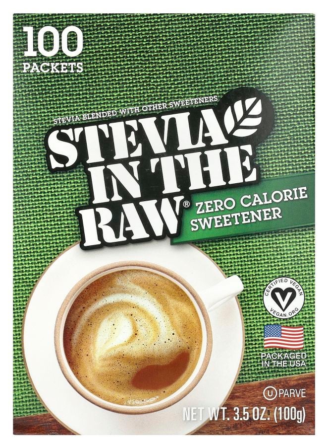 Stevia In The Raw® Zero Calorie Sweetener 100 Packets 3.5 oz (100 g)