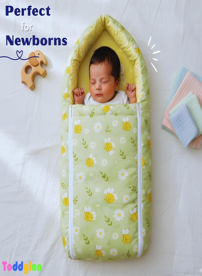 Toddylon Newborn Baby Essentials Kit 46 Items Combo Set | Baby Kit for New Born 0–6 Months | Hospital Bag & Newborn Bedding Clothing Set (Green) - Image 2