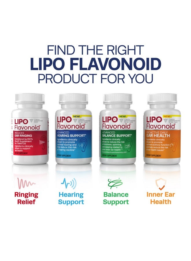 Lipo-Flavonoid Lipo Flavonoid Day & Night Combo Kit, Tinnitus Relief for Ringing Ears, Lipo Flavonoid Plus & Lipo Flavonoid Night with Melatonin & Vitamin C, 90 Caplets  - Image 4