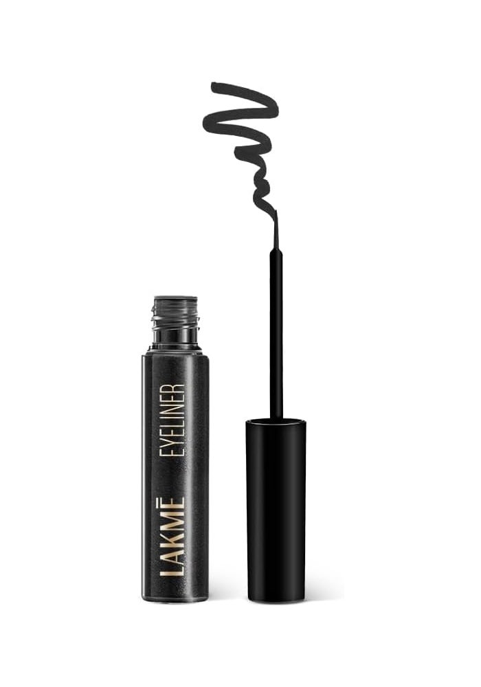 LAKME Lakmé Absolute Shine Liquid Eye Liner - Intense Color, Long Lasting, Glossy Texture, Black, 4.5 Ml - Image 1