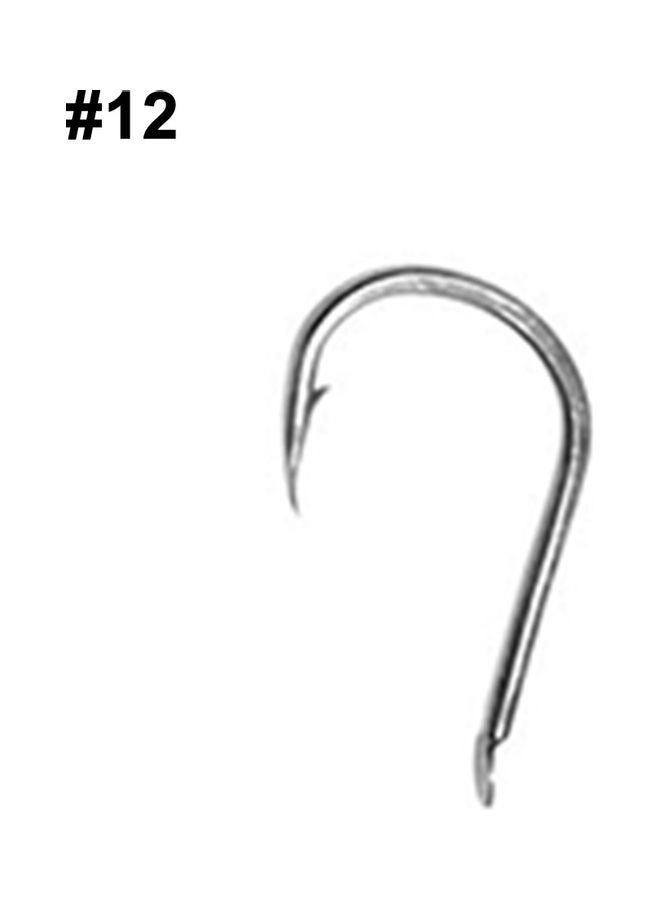 100 Pcs High Carbon Steel Fishhooks Carp Fishing Bait Sharp Hook Tackle Tool 20 x 10 20cm