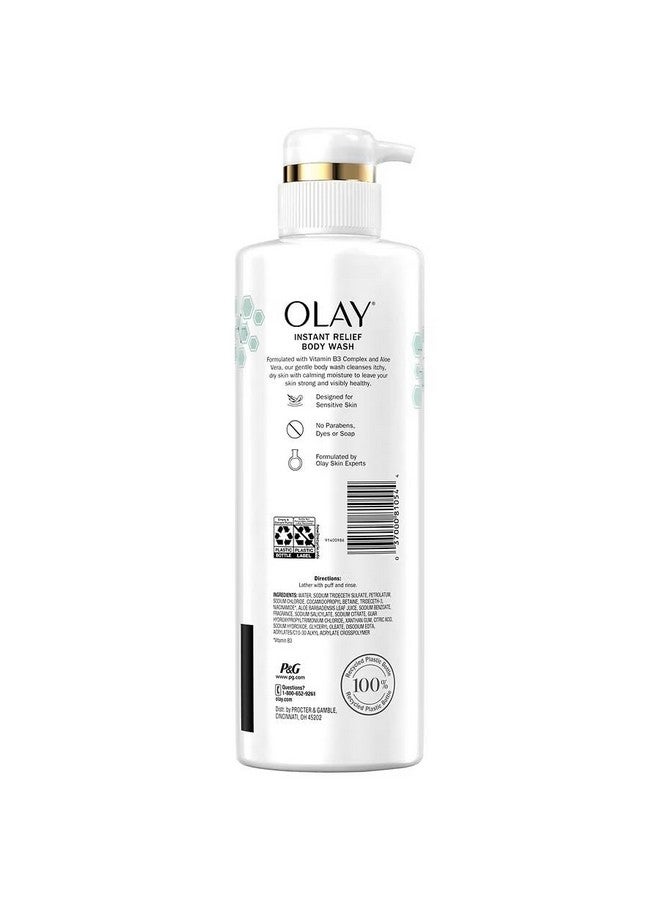 Olay Itchy Dry Skin Body Wash with Aloe Vera and Vitamin B3, 17 Fl Ounces - Image 2