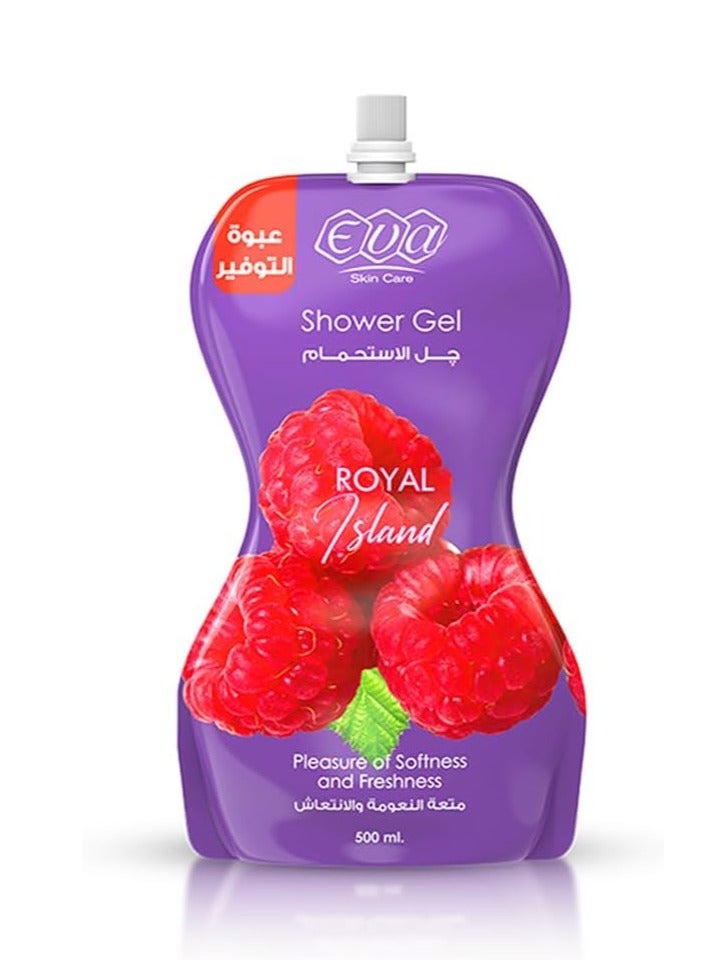Eva Eva Skin care shower gel pouch Royal island 500ml 