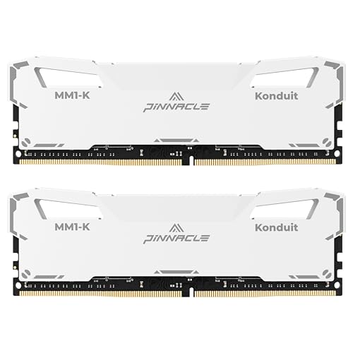 Timetec تيمتيك بيناكل كوندويد 32 جيجابايت كيت (2x16 جيجابايت) DDR4 3200 ميجاهرتز PC4-25600 CL16-18-18-38 XMP2.0 كسر السرعة 1.35 فولت مزدوج الرتبة متوافق مع ذاكرة ألعاب سطح المكتب AMD وإنتل - أبيض - Image 1