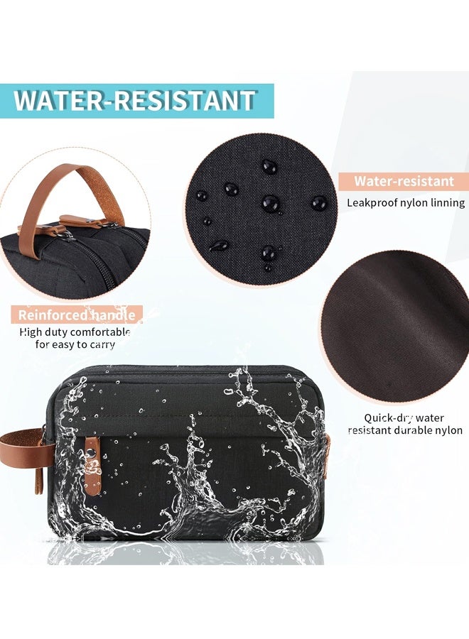 Toiletry Bag Oxford Cloth Toiletry Bag for men and women Portable Travel Shaving Dopp Kit Water-Resistant Cosmetic Bag for Accessories - Image 3