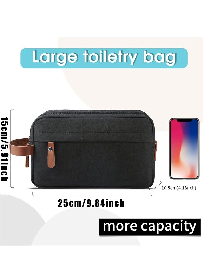 Toiletry Bag Oxford Cloth Toiletry Bag for men and women Portable Travel Shaving Dopp Kit Water-Resistant Cosmetic Bag for Accessories - Image 2