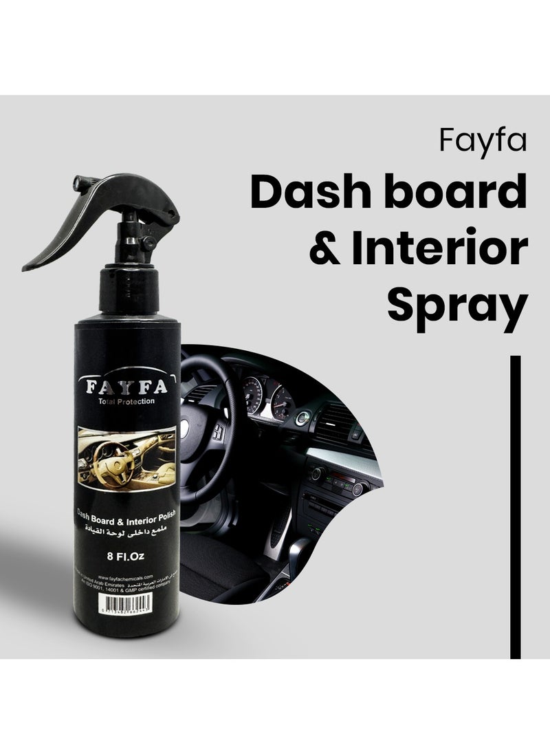 FAYFA Car Dashboard Polish & Cleaner Spray - 8 Fl. Oz | Restores Shine, Deep Cleans, and Provides Long-Lasting Protection for Car Dashboards and Interiors  - Image 4