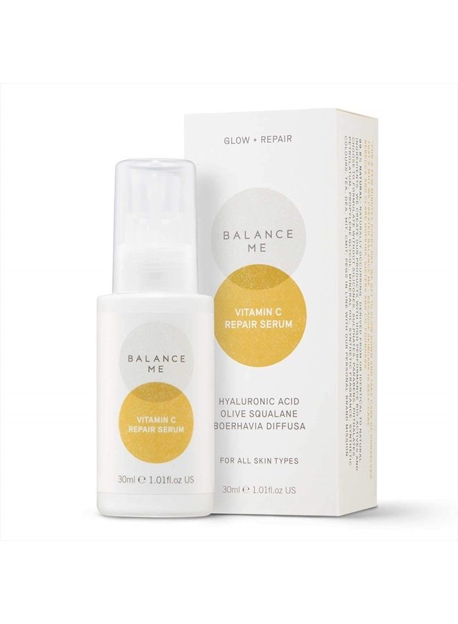 Balance Me Vitamin C Repair Serum, With Hyaluronic Acid, Reduce Age Spots & Hyperpigmentation, Anti-Ageing & Hydrating Face Serum – 100% Natural, Vegan & Cruelty Free, Made in UK, 1.01 Fl Oz - Image 2