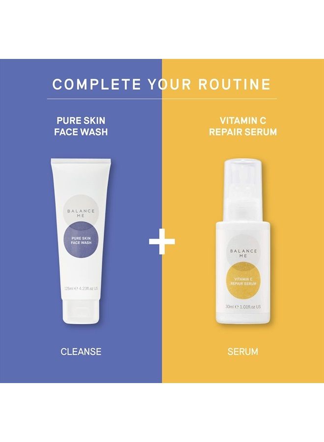 Balance Me Vitamin C Repair Serum, With Hyaluronic Acid, Reduce Age Spots & Hyperpigmentation, Anti-Ageing & Hydrating Face Serum – 100% Natural, Vegan & Cruelty Free, Made in UK, 1.01 Fl Oz - Image 4