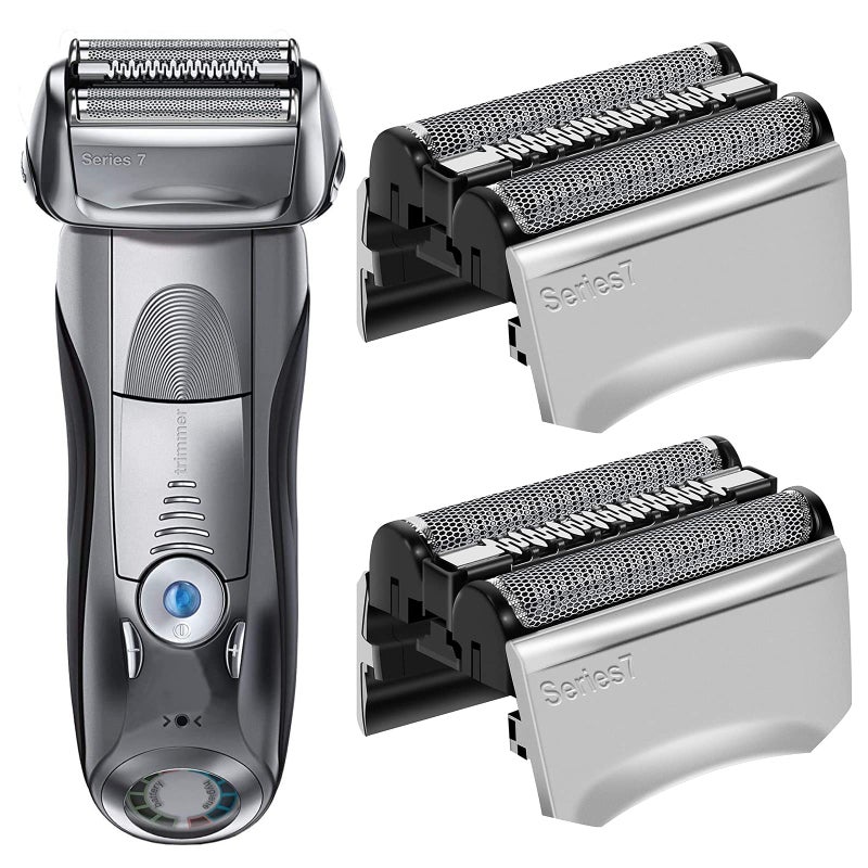 TEEYSO 70S Series 7 Replacement Head for Braun Electric Foil Shaver Compatible with Braun Series 7 790cc 760cc 750cc 720 799 797 2 Pack