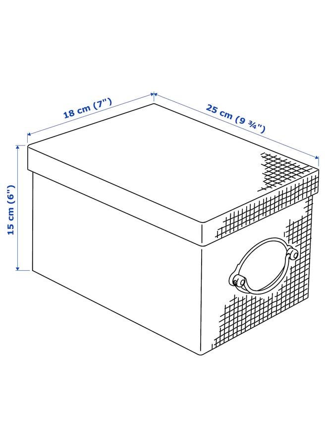 Zaboon Storage Box With Lid, Beige, 18X25X15 Cm - Image 5