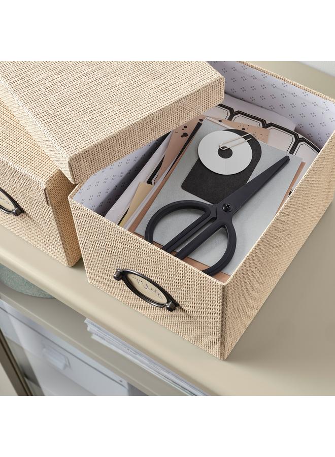 Zaboon Storage Box With Lid, Beige, 18X25X15 Cm - Image 4