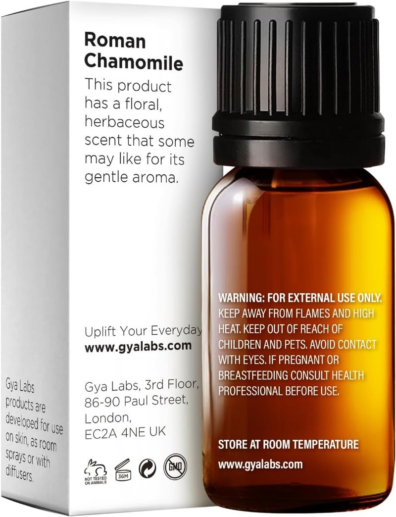 Gya Labs Roman Chamomile Essential Oil - 0.34 Fl Oz - for Hair, Skin, Diffuser, Aromatherapy & DIY Candle Making Scent - Image 2