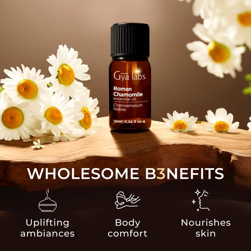 Gya Labs Roman Chamomile Essential Oil - 0.34 Fl Oz - for Hair, Skin, Diffuser, Aromatherapy & DIY Candle Making Scent - Image 5