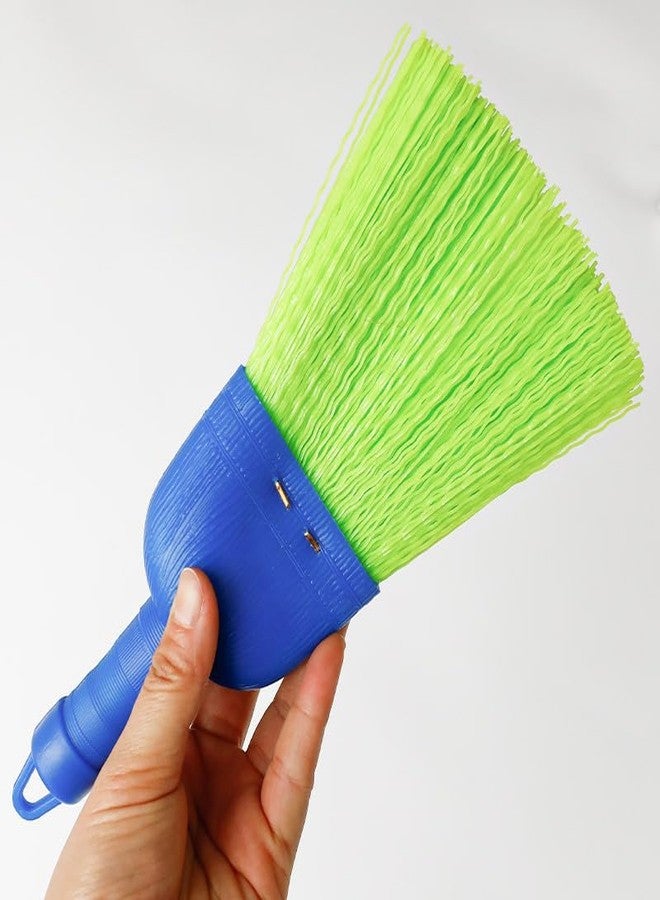 Bodundirect Poly Fiber Mini Broom Whisk Handheld Brush Head with Hang Hole for Outdoor Car Porch Debris Dust Dirt Driveways Sidewalks (1) - Image 4