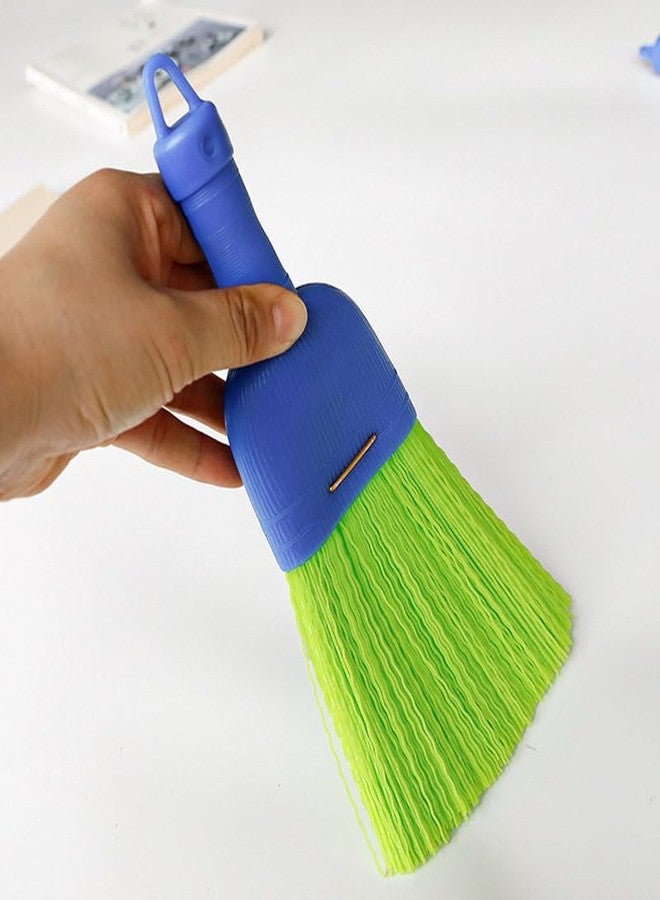 Bodundirect Poly Fiber Mini Broom Whisk Handheld Brush Head with Hang Hole for Outdoor Car Porch Debris Dust Dirt Driveways Sidewalks (1) - Image 2