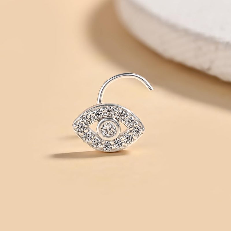 TOUCH925 Store Silver Nosepin | Waterproof and Anti-Tarnish | Pure 925 Silver Jewellery for Women | Gift for Women and Girls | Birthday and Anniversary Gift for Wife - Image 3