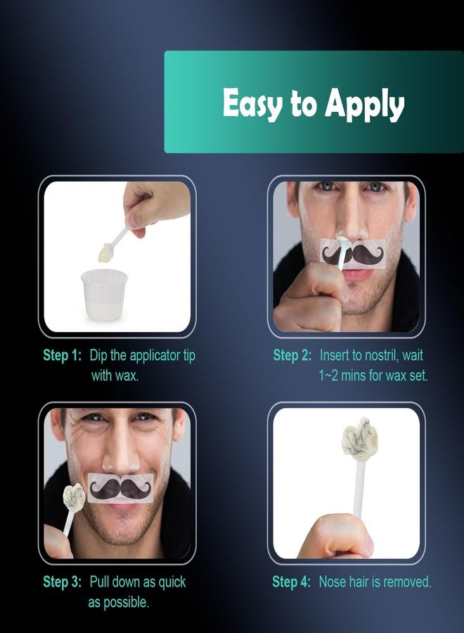 Charmonic 300g Wax Nose Wax Kit, Nose Hair Wax with 10 Waxing Sticks, Quick & Painless Nose Hair Waxing Kit for Men and Women Used at Least 50 Times Usage - Image 4