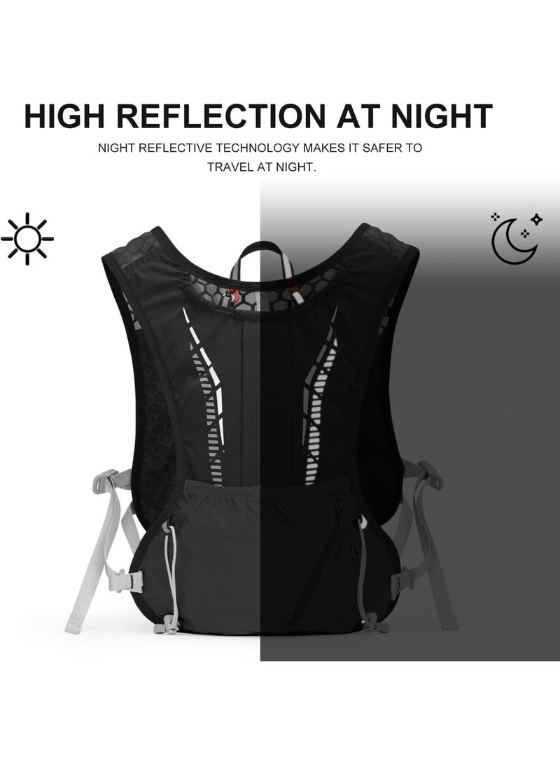 Zikra Lightweight Hydration Vest Backpack with 1.5L Water Bladder - Ideal for Hiking, Trail Running, Cycling, Marathons - Suitable for Both Women and Men - Image 5