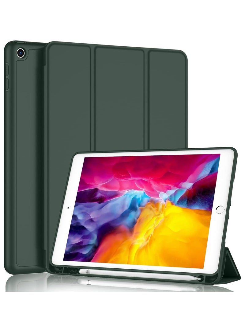 MIGOFAST iPad 9.7 Case 2018 2017 Model 6th 5th Generation Smart Cover with Pencil Holder and Soft Baby Skin Silicone Back and Full Body Protection Auto Wake Sleep Cover - Image 1