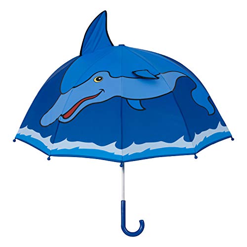 Kidorable Boys' Dolphin Umbrella, Blue, One Size - Image 1