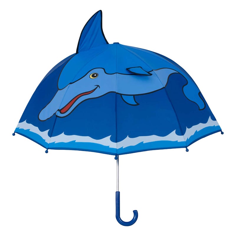 Kidorable Boys' Dolphin Umbrella, Blue, One Size - Image 3