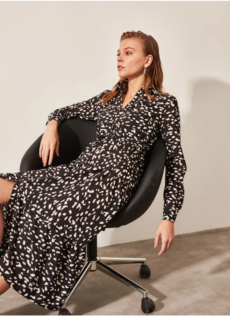 trendyol Printed Shirt Dress