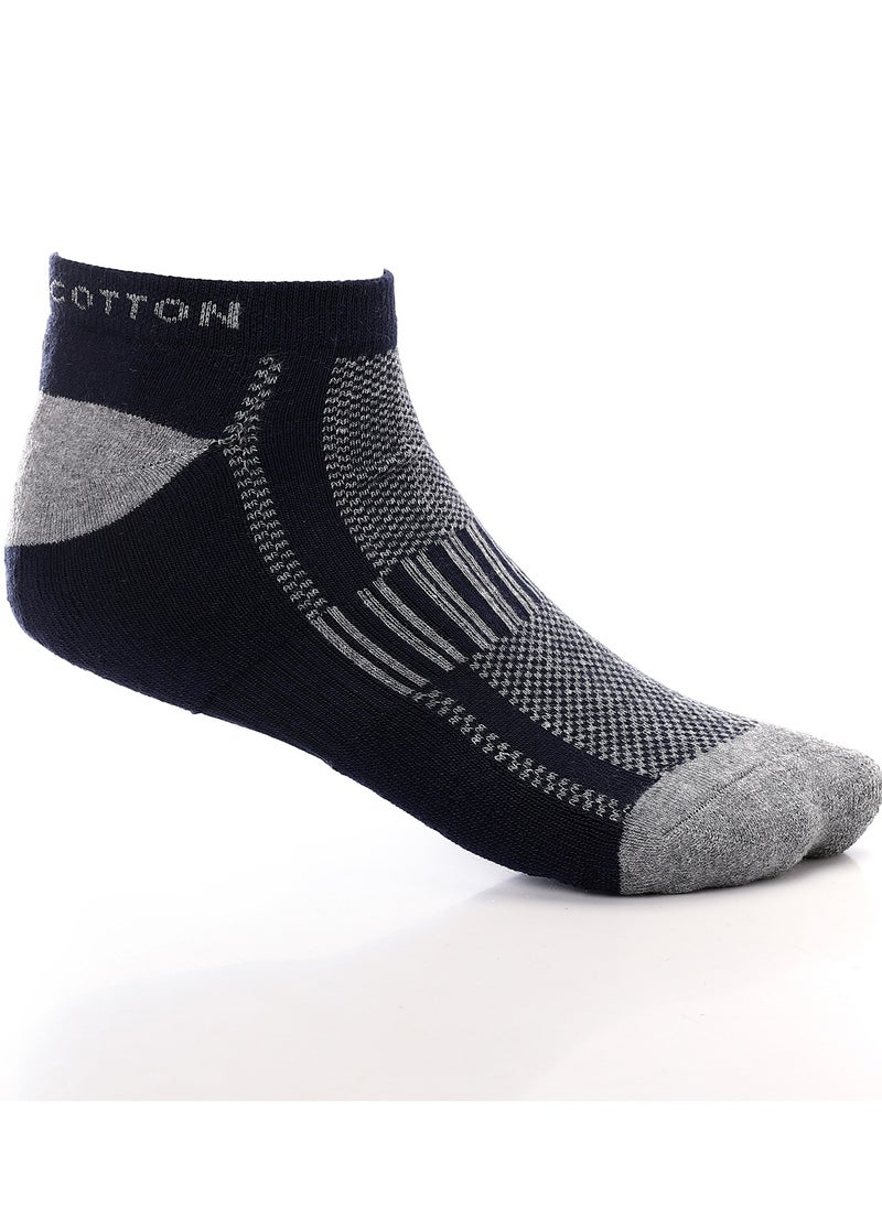 REDCOTTON RedCotton-pack of 3 pieces Men's Plain Mid Calf Socks- ( grey&navy&white )  - Image 1