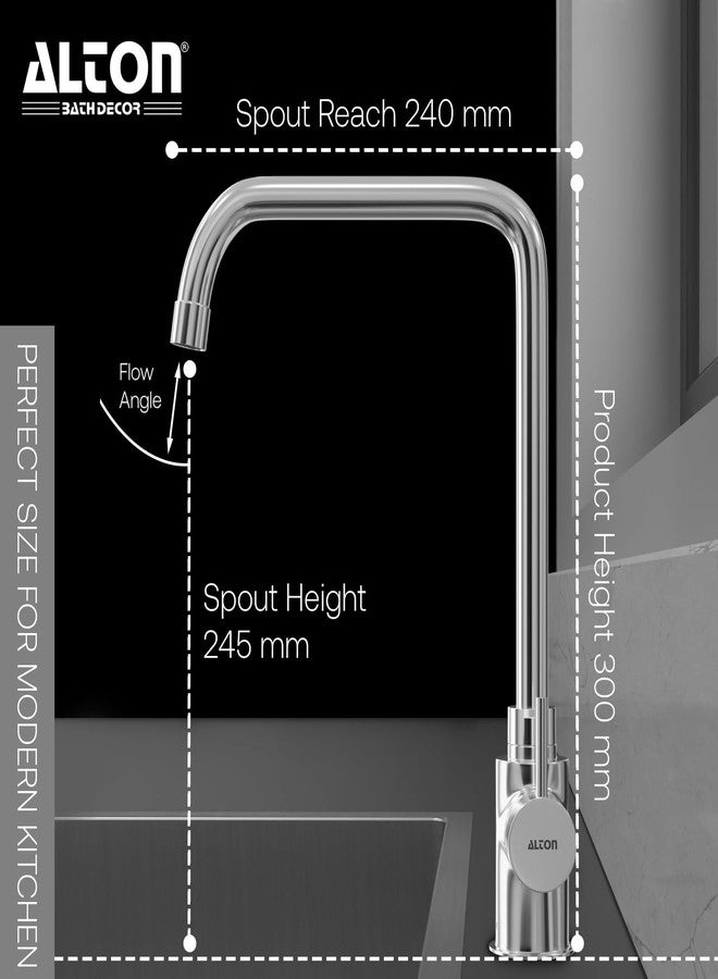 ALTON GRC3845-UL, Single Lever Kitchen Sink Mixer with 360 Degree Swivel Spout | Kitchen Sink Tap | Kitchen Faucet | Tap for Kitchen Sink | Taps | Kitchen Mixer - Image 2