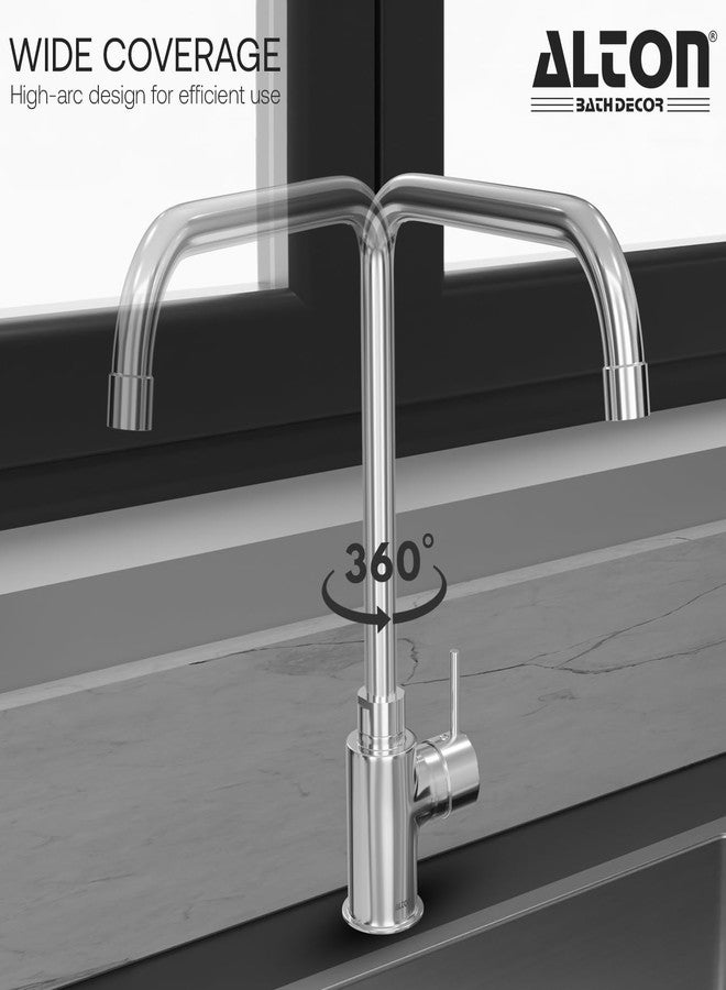 ALTON GRC3845-UL, Single Lever Kitchen Sink Mixer with 360 Degree Swivel Spout | Kitchen Sink Tap | Kitchen Faucet | Tap for Kitchen Sink | Taps | Kitchen Mixer - Image 3