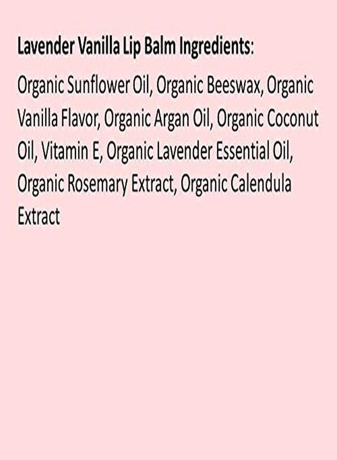 Moroccan Magic Organic Lavender Vanilla Lip Balm 3 Pack | Made With Natural Cold Pressed Argan And Essential Oils Lip Balm | Smooth Application | NonToxic, Cruelty Free - Image 4
