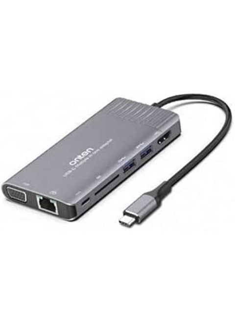 Onten - Otn-95117 Type-C Multi Function Dock Station - Ethernet, VGa, SD Card, USB 3.0 Ports, HDMI