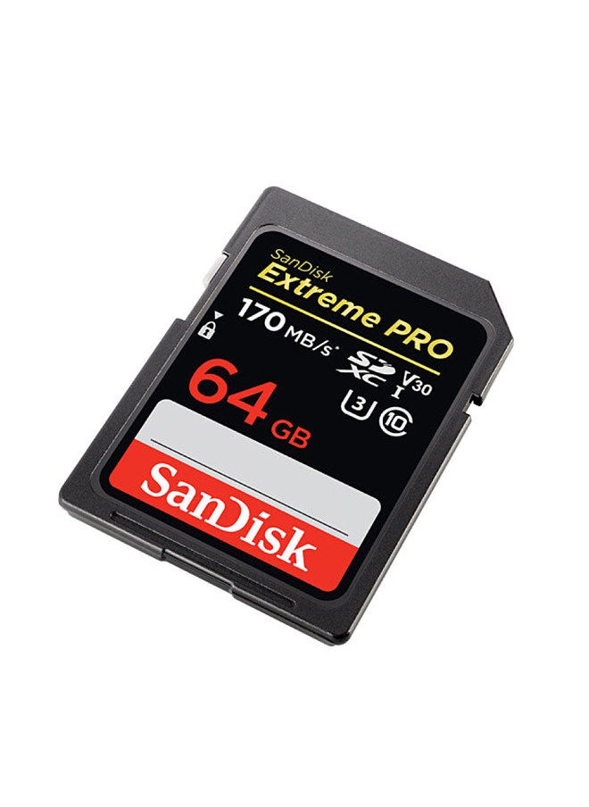 Genuine   Extreme Pro SDXC UHS-1 64GB SD Card  U3 C10 V30 4K Memory Card Super Fast Speed 170MB/s Read 90MB/s Write