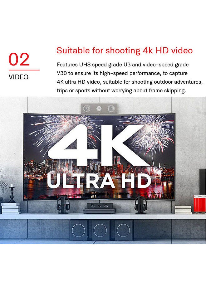 Genuine   Extreme Pro SDXC UHS-1 64GB SD Card  U3 C10 V30 4K Memory Card Super Fast Speed 170MB/s Read 90MB/s Write