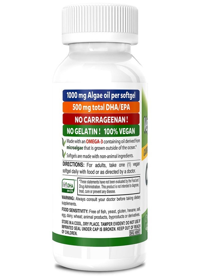 Deva, Vegan Omega-3 DHA-EPA, 500 mg, 60 Vegan Softgels - Image 3