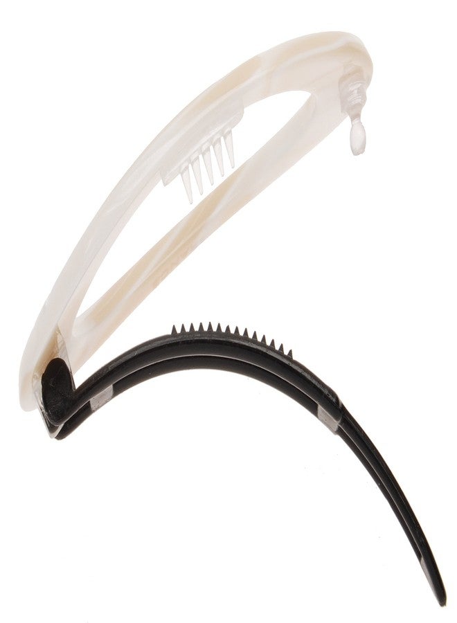 France Luxe Cutout Oval Plastic Tige Boule Barrette - Alba - Image 3