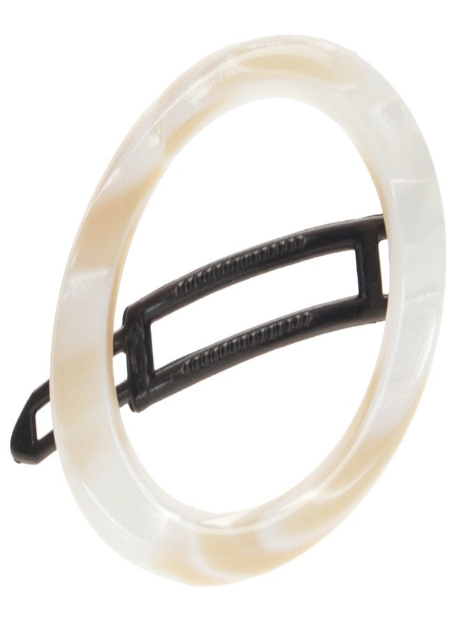 France Luxe Cutout Oval Plastic Tige Boule Barrette - Alba - Image 1