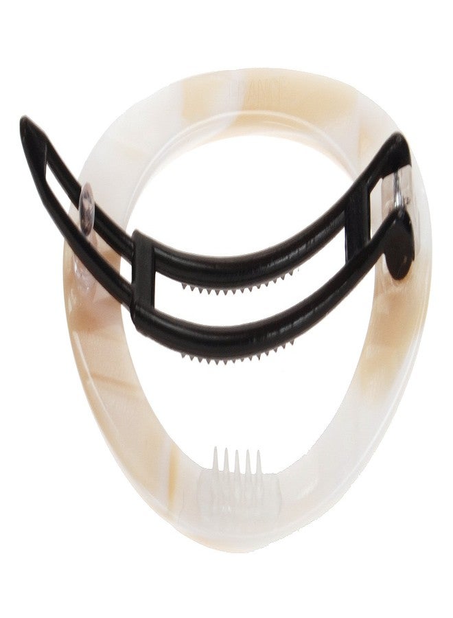 France Luxe Cutout Oval Plastic Tige Boule Barrette - Alba - Image 2